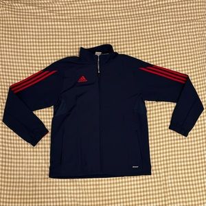 Adidas Navy Blue/Red Track Jacket Men's Medium